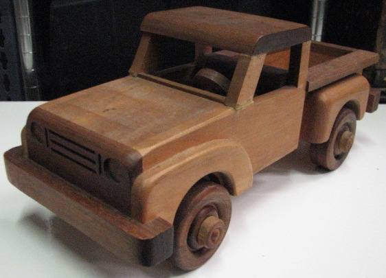 wooden pickup truck toy