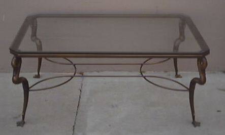 Coffee Table: Antique Brass-
