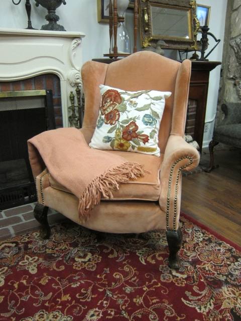 Wing Back Chair Wingback Chair Peach Psw