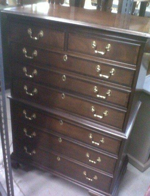 Highboy Dresser Six Long Drawer With Two Psw